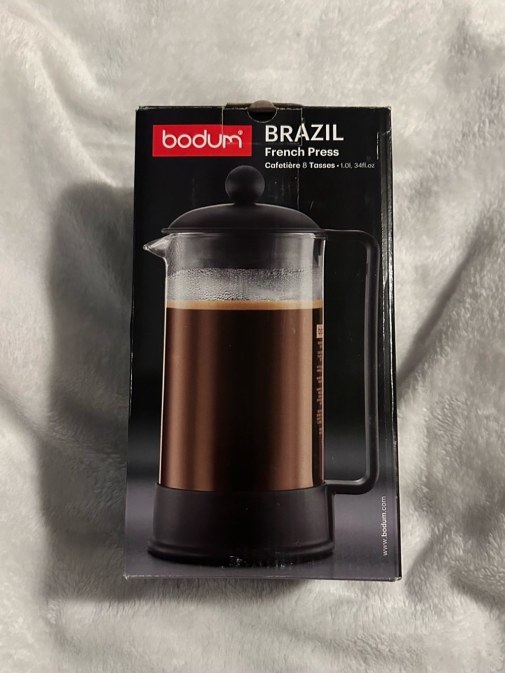 Bodum Brazil French Press in Copper and Black Finish